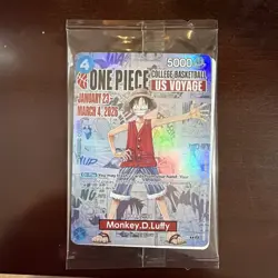One Piece Monkey.D.Luffy College Basketball US Voyage One Piece TCG Promo Card - Image 1