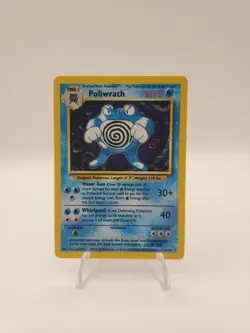 NM Pokemon TCG Poliwrath Base Set Holo Rare Card 13/102 90 HP Stage 2 Cost 3W3C - Image 3