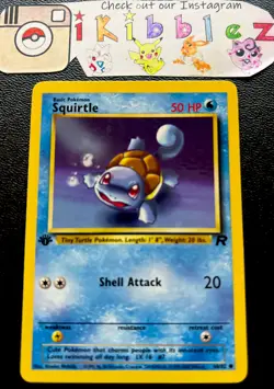 Squirtle 68/82 1st Edition Team Rocket Pokemon Card. Free Tracked Shipping. LP - Image 1