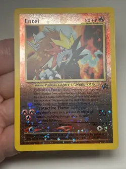 LP Entei #34 NICE Holofoil WoTC Promo AUTHENTIC Pokemon Card MAXIMUM PHOTOS - Image 3
