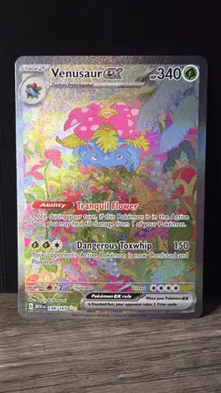 Pokemon TCG Venusaur EX Card 198/165 SV Sir Scarlet & Violet 151 NM/M - Image 1