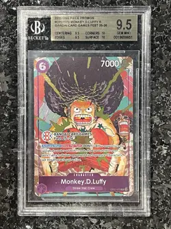 Monkey.D.Luffy (BANDAI Card Games Fest 25-26) OP07-073 One Piece BGS 9.5 - Image 1
