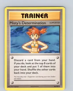 Pokemon TCG Misty's Determination XY Evolutions 80/108 Uncommon Card Played LP - Image 1