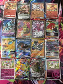 Pokemon 16 Card Lot nm V Max Mega Amazing Ex HOLO Rare Hits Only A71 - Image 1