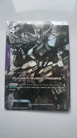 Gundam Gusion Rebake LR+ Alternate Art GD02-055 Gundam card game - Image 1