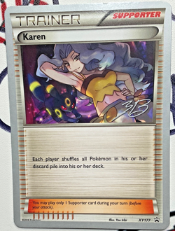 Karen - XY177 - Black Star Promo Pokemon Card World Championships 2017 - Image 1