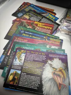 Weird n’ Wild Creatures Card Lot w/ Storage Box 46 Small 26 Large Broken Latch - Image 4