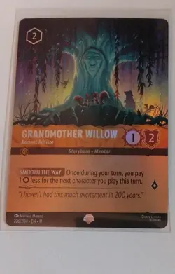 Disney Grandmother Willow-Ancient Advisor 206/204 Character Pocahontas Card - Image 1