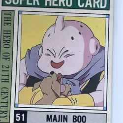 Carte Dragon Ball Super Hero Card 51 Majin Boo #51 1994 Part 2 DBZ - Image 2
