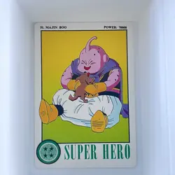 Carte Dragon Ball Super Hero Card 51 Majin Boo #51 1994 Part 2 DBZ - Image 3