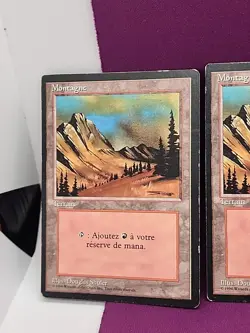 MTG 6 Mountain FBB Lot French Italian Revised Basic Land Magic OS *CCGHouse* - Image 2