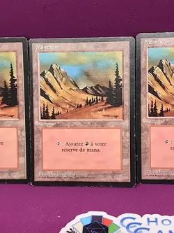 MTG 6 Mountain FBB Lot French Italian Revised Basic Land Magic OS *CCGHouse* - Image 4
