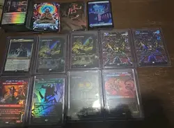 Magic the Gathering TMNT Collector Booster lot of Mythic Rares Lands Art Read - Image 1