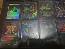 Magic the Gathering TMNT Collector Booster lot of Mythic Rares Lands Art Read - Image 2