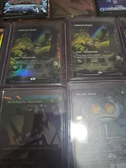 Magic the Gathering TMNT Collector Booster lot of Mythic Rares Lands Art Read - Image 4