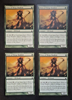 MAGIC MTG Playset Elves of deep shadow 4x Ravnica UK - Image 1