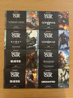 MTG Secret Lair x PlayStation: Foil Trophy Bundle + Sol Ring Promo NEW - Image 1