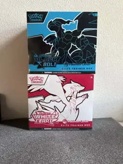 Pokemon TCG White Flair And Black Bolt Pokemon Center ETB NEW FACTORY SEALED - Image 1
