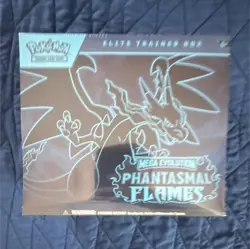 Pokemon TCG Mega Evolution Phantasmal Flames Elite Trainer Box Charizard 8 Packs - Image 1