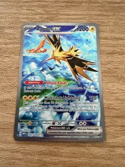 Pokemon TCG Zapdos ex 202/165 Sv: Scarlet & Violet 151 Holo NM - Image 1