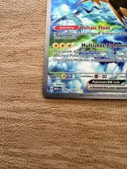 Pokemon TCG Zapdos ex 202/165 Sv: Scarlet & Violet 151 Holo NM - Image 2