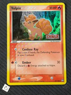 Vulpix 69/108 - Power Keepers Stamped Reverse Holo Pokemon TCG MP - Image 1