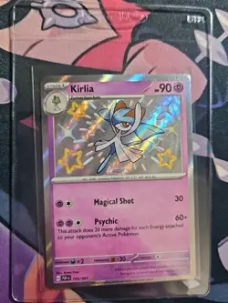Pokemon TCG Kirlia 154/091 SV: Paldean Fates Baby Shiny Holo Rare 2024 NM - Image 3