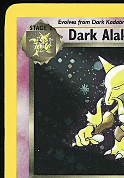 DARK ALAKAZAM 2000 Pokemon Team Rocket 1st Edition Holo #1 - LP/NM - Image 4