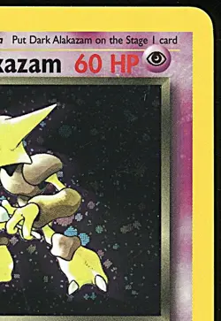 DARK ALAKAZAM 2000 Pokemon Team Rocket 1st Edition Holo #1 - LP/NM - Image 5