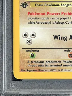 AERODACTYL 1999 Pokemon Fossil 1st Edition Holo #1 - PSA 4 - Image 5