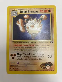Brock's Primeape 35/132 Gym Challenge Unlimited WotC 2000 Pokemon - Image 1