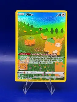 Pokemon TCG Ditto GG22/GG70 Full Art SWSH Crown Zenith Galarian Gallery Holo NM - Image 1