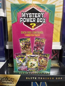 Pokemon Mystery Power Box Walmart MJHoldings 2022 Sealed 1:10 Odds 5 Packs 728192538599 - Image 4