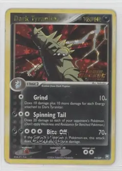 Dark Tyranitar Reverse Foil Pokemon EX Team Rocket Returns #19 2004 - Image 1
