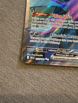Pokemon Team Rockets Crobat EX 217/182 Ultra Rare Full Art Destined Rivals - Image 5