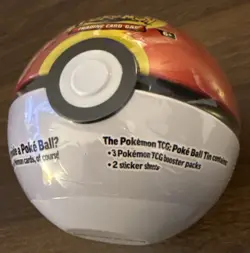 Pokemon TCG Poke Ball Tin Repeat Ball E25 New Sealed 3 Booster Packs Inside - Image 3