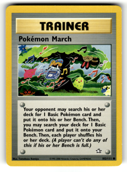 Pokemon March 102/111 Common Neo Genesis LP - Image 1