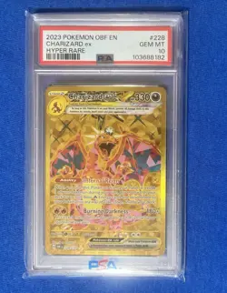 2023 Pokemon OBF EN #228/197 Charizard EX Hyper Rare PSA 10 Gem Mint - Image 1
