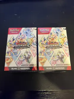 Pokemon TCG Prismatic Evolutions Booster Bundle Lot of 2 - NEW/FACTORY SEALED - Image 1