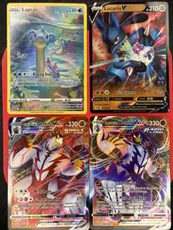 Pokemon TCG English 4 Assorted Ex V Holo Rare Lot Trainer Gallery TG IR NM SWSH - Image 1