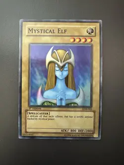 Mystical Elf LOB-062 AE Super Rare 1st Edition NM YuGiOh - Image 1