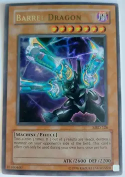 Yugioh tcg barrel Dragon MRD-126 Metal Raiders Unlimited hp - Image 1