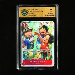 CCG 10 Pristine 2025 One Piece JPN Ace&Sabo&Luffy OP13-007 SR - Image 2
