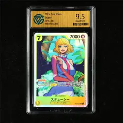 CCG 9.5 GemMint 2025 One Piece JPN Stussy OP13-110 SR - Image 2