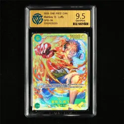 CCG 9.5 GemMint 2025 One Piece CHN Monkey D. Luffy OP13-118 SEC - Image 2