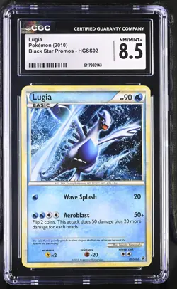 CGC 8.5 Lugia 2010 Black Star Promos HGSS02 Holo Pokemon Card - Image 1