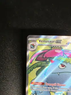 Pokemon TCG Venusaur EX Full Art Rare Card 182/165 Scarlet & Violet 151 - Image 3