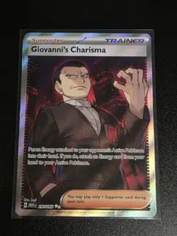 Giovanni's Charisma Holo Scarlet & Violet 151 Pokemon TCG Card 197/165 - Image 1