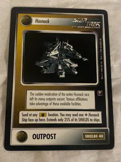 Star Trek CCG 1E Tournament Deck HUSNOCK Promo Card NM - Image 1