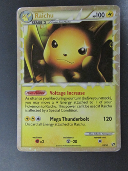 Pokemon TCG Raichu Holo Prime Card 83/90 Undaunted Set - Image 1
